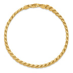 Leslie's 14k Men's Polished Curb Bracelet - Image 4