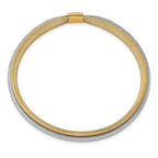 Leslie's 14K w/Rhodium Polished Mesh Stretch Bracelet - Image 2