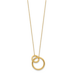 Leslie's 14K Polished Circles 17 Inch with 2 Inch Extender Necklace - Image 2