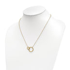 Leslie's 14K Polished Circles 17 Inch with 2 Inch Extender Necklace - Image 3