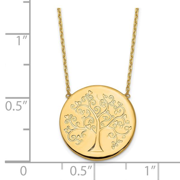 Leslie's 14k Polished Tree of Life Necklace - Image 4