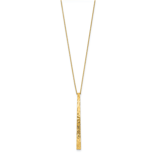 14k Polished D/C Necklace - Image 2
