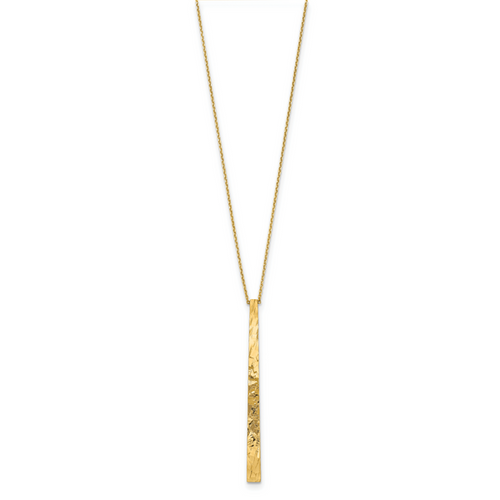 14k Polished D/C Necklace - Image 2