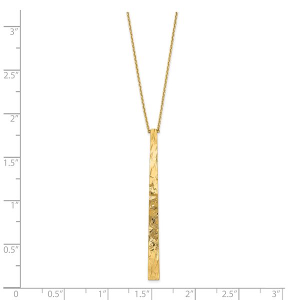 14k Polished D/C Necklace - Image 4