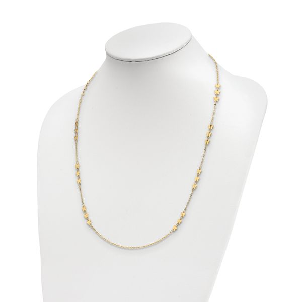 14k Polished Butterfly Necklace - Image 3