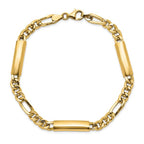 14k Men's Polished Fancy Link Bracelet - Image 4