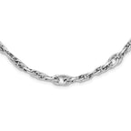 14k White Gold Polished Link Necklace