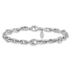 Leslie's 14k White Gold Polished Link Bracelet - Image 3
