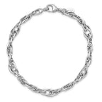 Leslie's 14k White Gold Polished Link Bracelet - Image 4