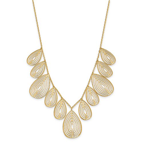 14k Polished D/C w/ 2in ext. Necklace - Image 2