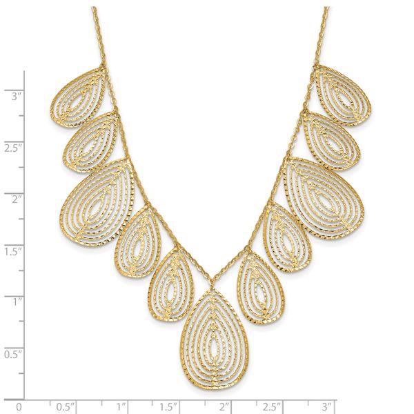 14k Polished D/C w/ 2in ext. Necklace - Image 4