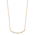 Leslie's 14K Two-tone D/C Bar Necklace - Image 2