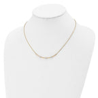 Leslie's 14K Two-tone D/C Bar Necklace - Image 4