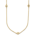 Leslie's 14k Two-tone Polished D/C Necklace