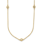 Leslie's 14k Two-tone Polished D/C Necklace