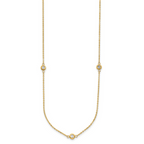 Leslie's 14k Two-tone Polished D/C Necklace - Image 2