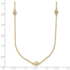 Leslie's 14k Two-tone Polished D/C Necklace - Image 3