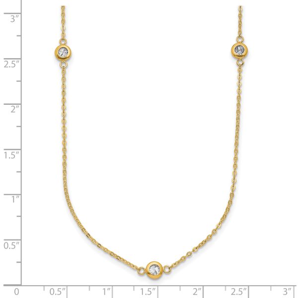 Leslie's 14k Two-tone Polished D/C Necklace - Image 3