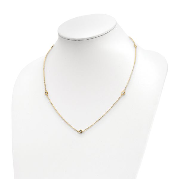Leslie's 14k Two-tone Polished D/C Necklace - Image 4