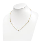 Leslie's 14k Two-tone Polished D/C Necklace - Image 4