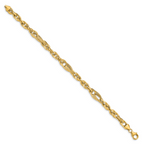 14k D/C Fancy Link Bracelet - Image 2