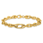 14k D/C Fancy Link Bracelet - Image 3