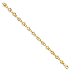 Leslie's 14k D/C Fancy Link Bracelet - Image 2