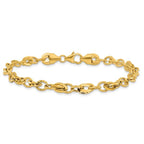 Leslie's 14k D/C Fancy Link Bracelet - Image 3