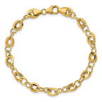 Leslie's 14k D/C Fancy Link Bracelet - Image 4
