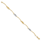 14K Two-tone Polished Bracelet - Image 2