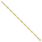 14k Polished D/C Fancy Link Bracelet - Image 2