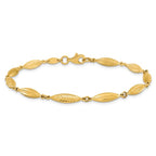 14k Polished D/C Fancy Link Bracelet - Image 3