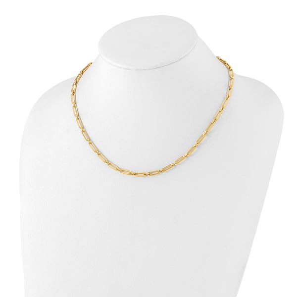 Leslie's 14K Polished Flat Oval Link Necklace - Image 2