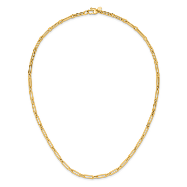 Leslie's 14K Polished Flat Oval Link Necklace - Image 3