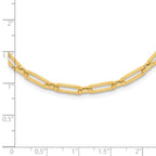 Leslie's 14K Polished Flat Oval Link Necklace - Image 4