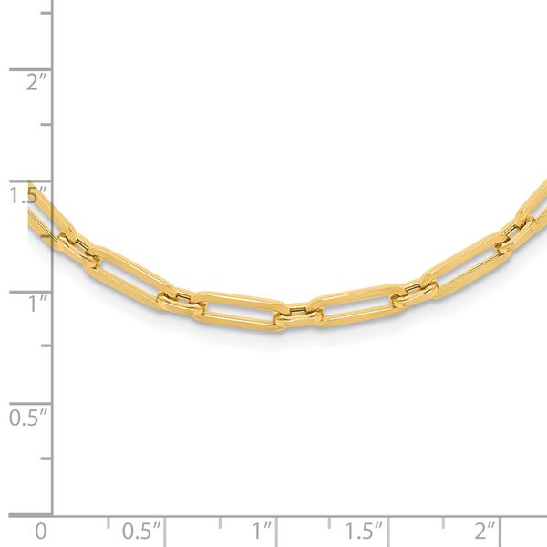 Leslie's 14K Polished Flat Oval Link Necklace - Image 4