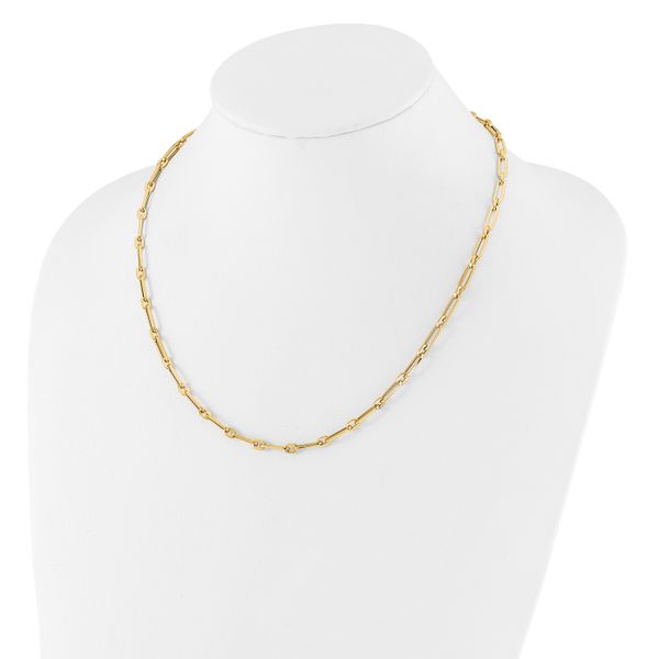Leslie's 14K Polished Flat Oval Link Necklace - Image 2