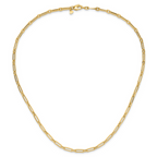 Leslie's 14K Polished Flat Oval Link Necklace - Image 3