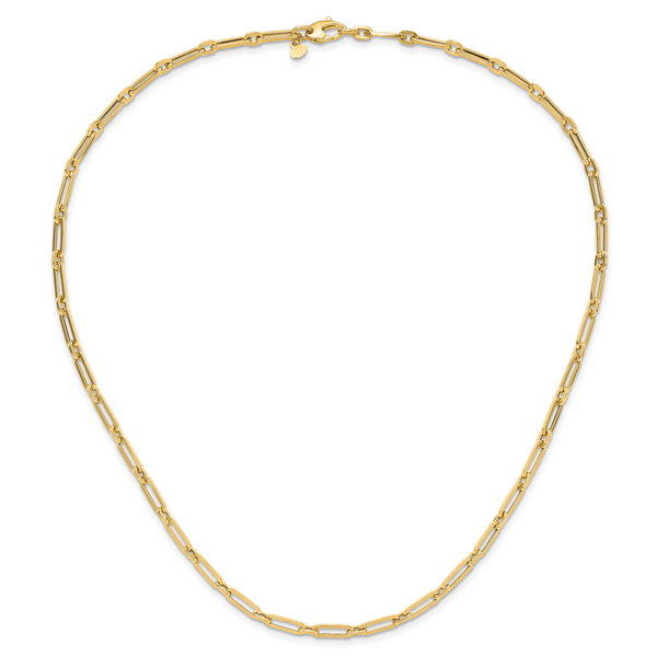 Leslie's 14K Polished Flat Oval Link Necklace - Image 3