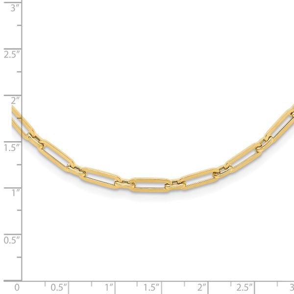 Leslie's 14K Polished Flat Oval Link Necklace - Image 4