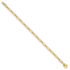 Leslie's 14K Polished Flat Oval Link Bracelet - Image 2