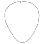 Leslie's 14K White Gold Polished Flat Oval Link Necklace - Image 3