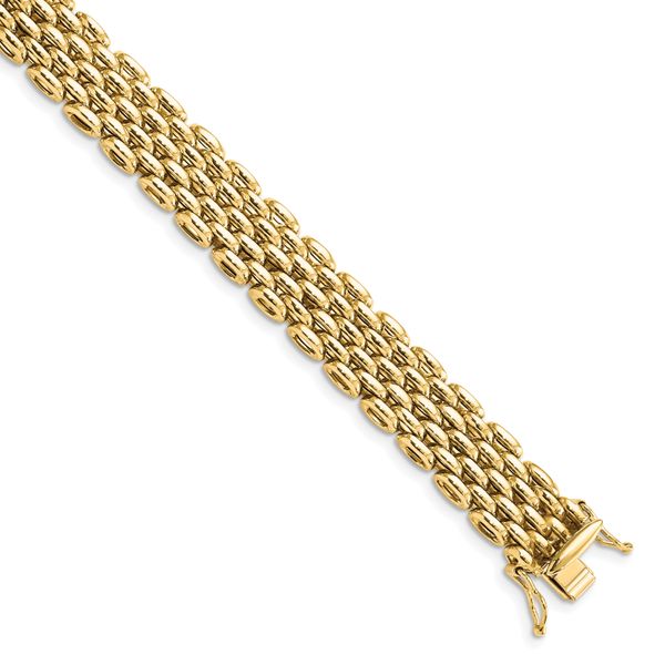 14K Polished Fancy Bracelet