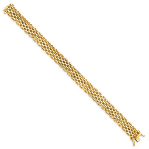 14K Polished Fancy Bracelet - Image 2