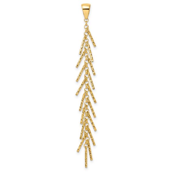 14K Polished D/C Pendant - Image 3