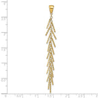 14K Polished D/C Pendant - Image 4