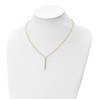 14K Polished Crystal By Swarovski w/1in ext Necklace - Image 4