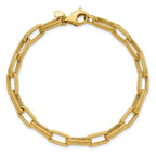Leslie's 14k Polished Textured Fancy Link Bracelet - Image 4
