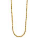 14K Polished Byzantine Link Necklace - Image 3