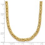 14K Polished Byzantine Link Necklace - Image 4
